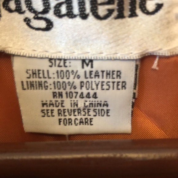 Bagatelle Orange Leather Jacket - Picture 11 of 14